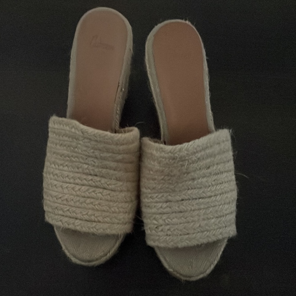 CASTANER - raffia wedge- sz9